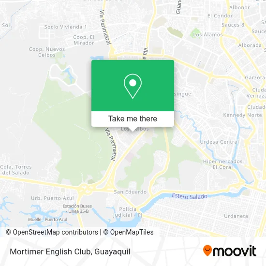 Mortimer English Club map
