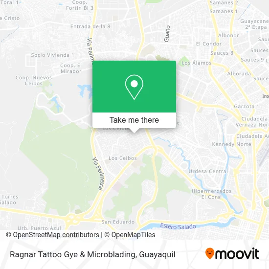 Ragnar Tattoo Gye & Microblading map