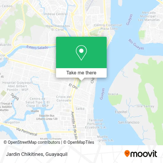 Jardin Chikitines map