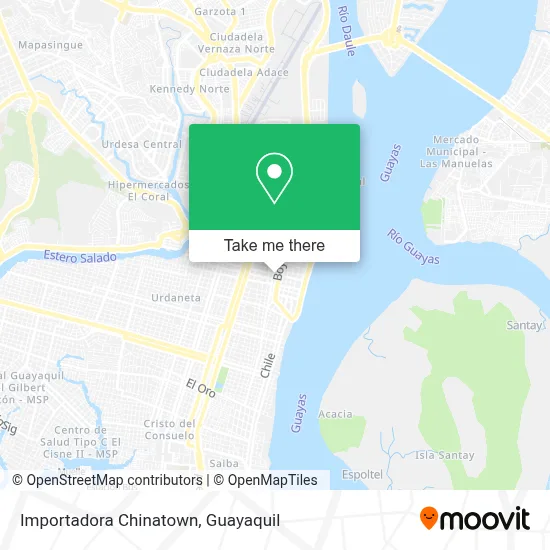 Importadora Chinatown map