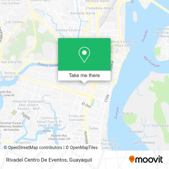 Rivadel Centro De Eventos map