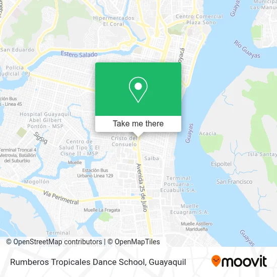 Rumberos Tropicales Dance School map