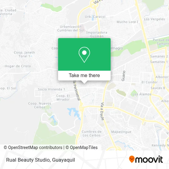 Rual Beauty Studio map