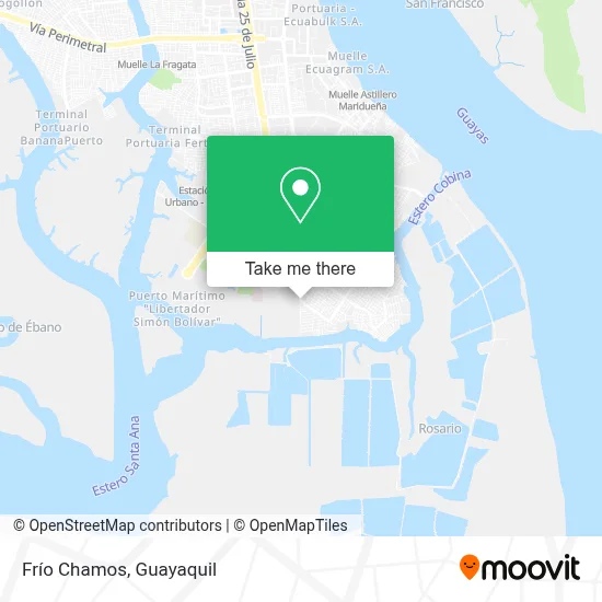 Frío Chamos map