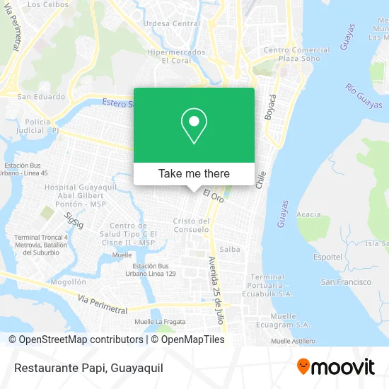 Restaurante Papi map