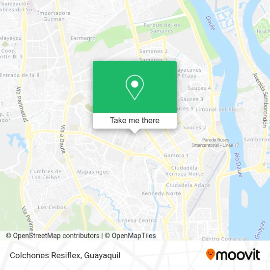 Colchones Resiflex map