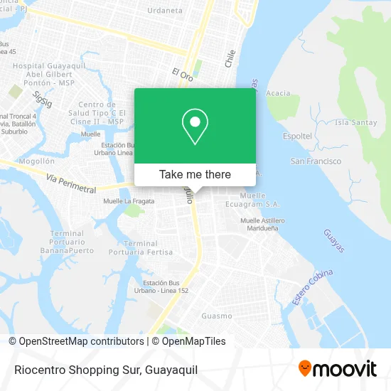 Riocentro Shopping Sur map