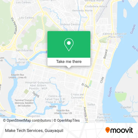Make Tech Services map