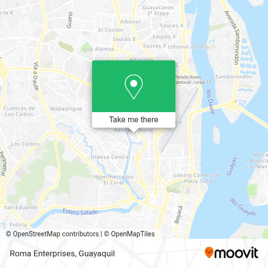 Roma Enterprises map