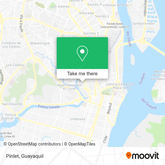 Pinlet map