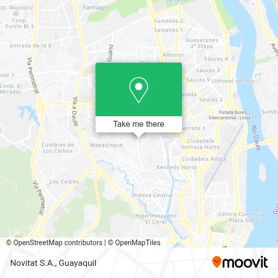 Novitat S.A. map