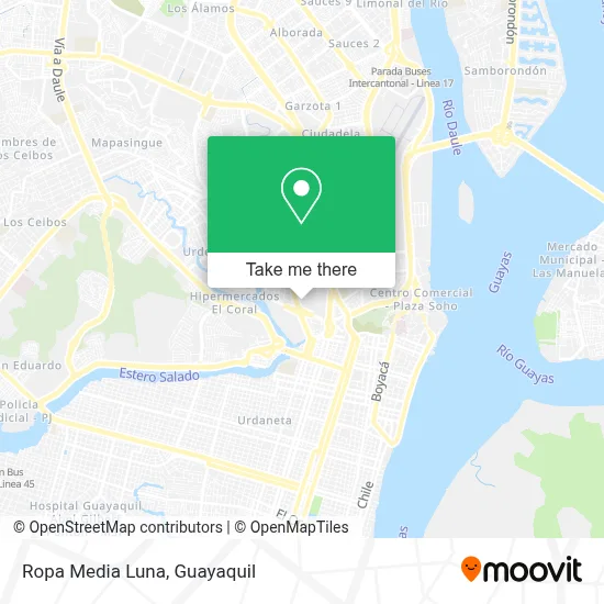 Ropa Media Luna map