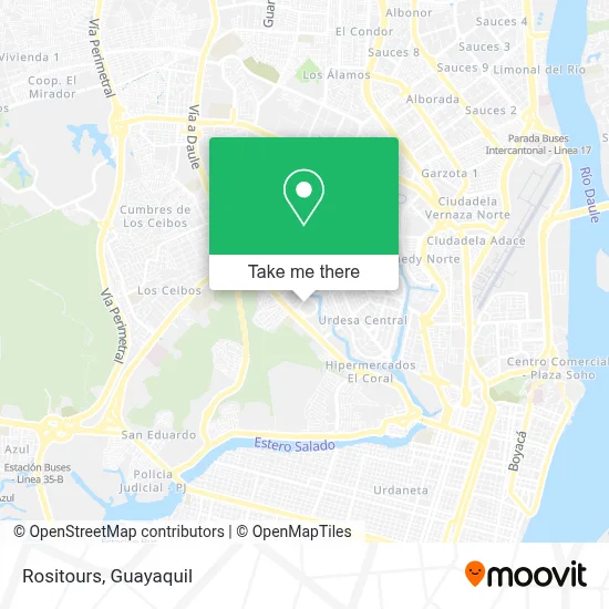 Rositours map