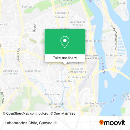 Laboratorios Chile map