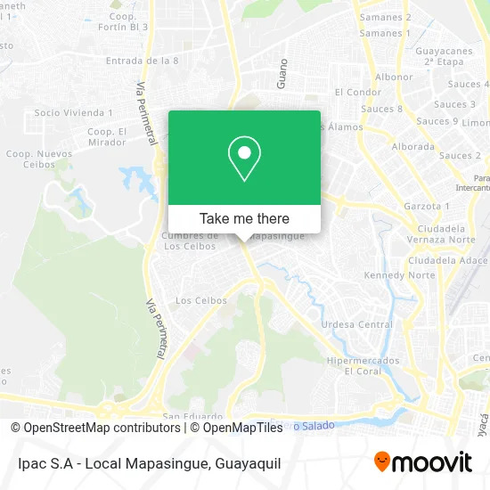 Ipac S.A - Local Mapasingue map