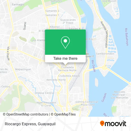 Riocargo Express map