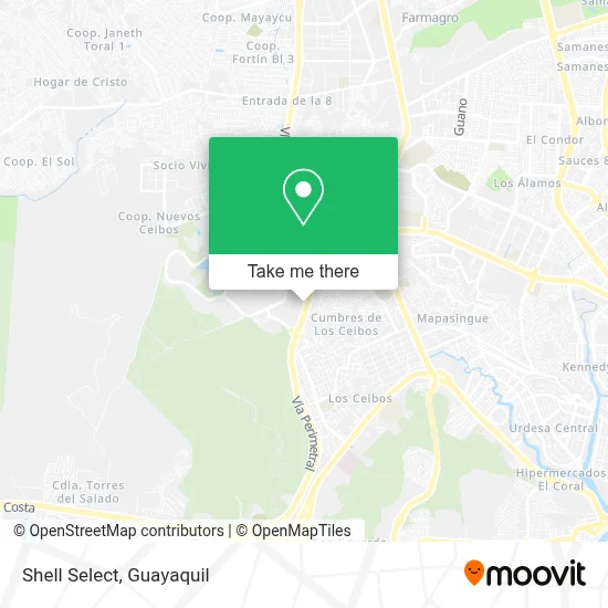 Shell Select map