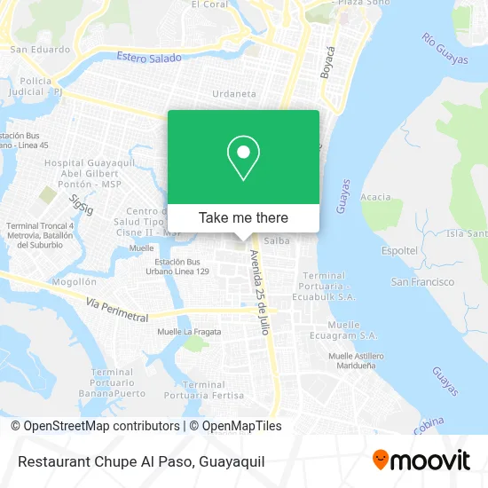Restaurant Chupe Al Paso map