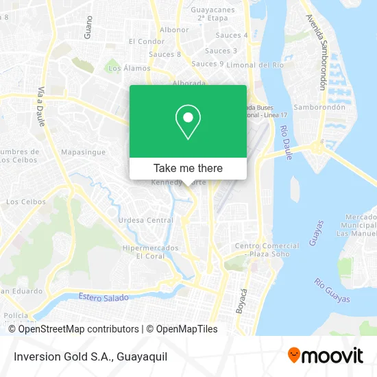 Inversion Gold S.A. map