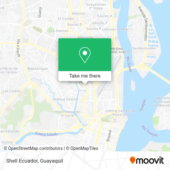 Shell Ecuador map