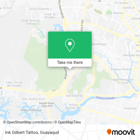 Ink Gilbert Tattoo map