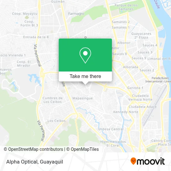 Alpha Optical map