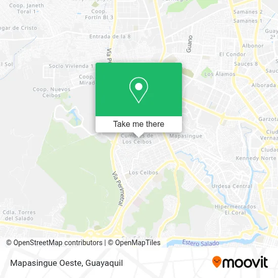 Mapasingue Oeste map