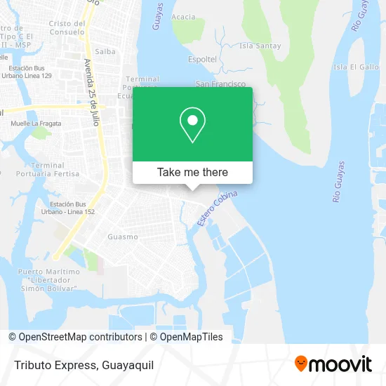 Tributo Express map