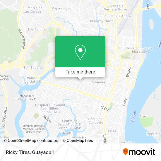 Ricky Tires map