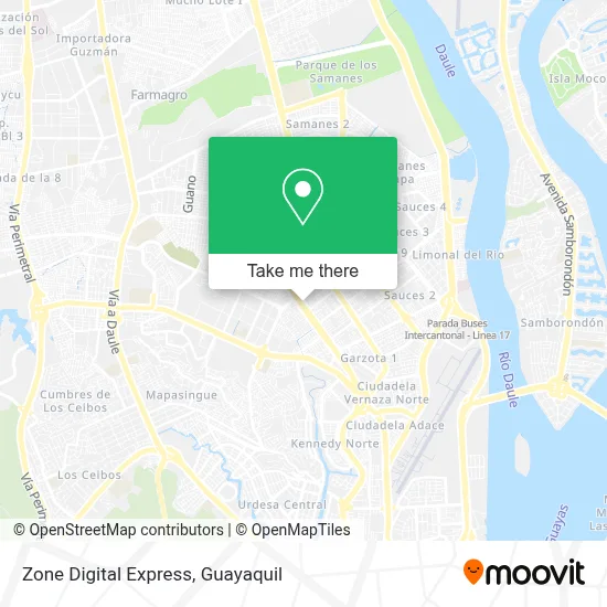 Zone Digital Express map