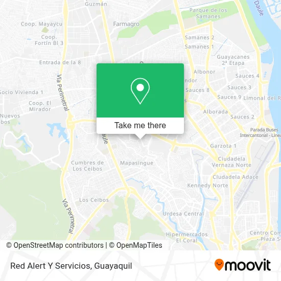 Red Alert Y Servicios map