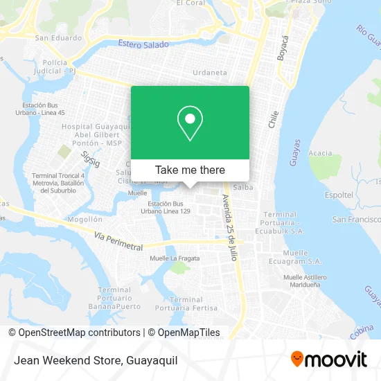 Jean Weekend Store map