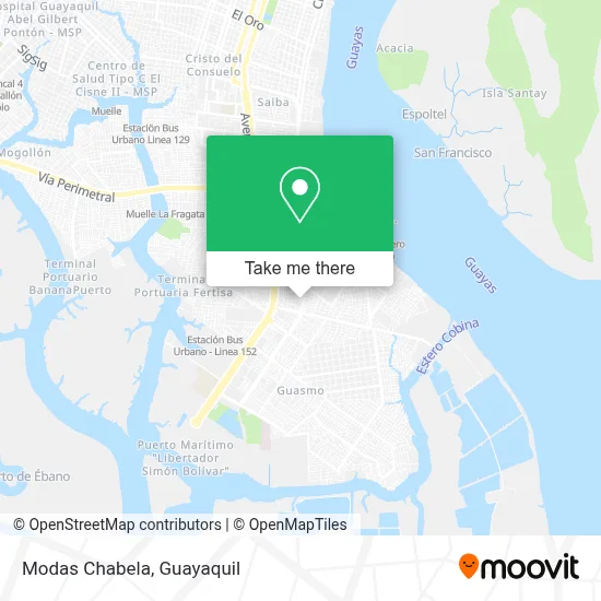 Modas Chabela map