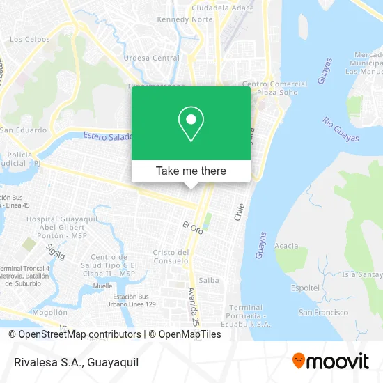 Rivalesa S.A. map