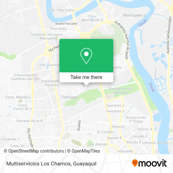 Multiservicios Los Chamos map