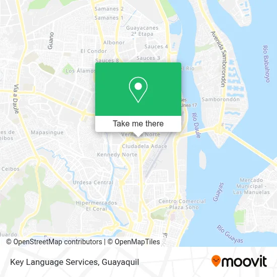 Key Language Services map