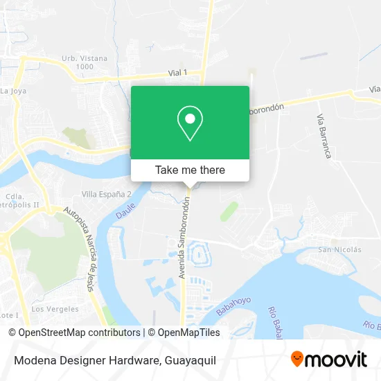 Modena Designer Hardware map