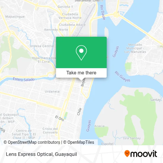 Lens Express Optical map