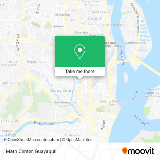 Math Center map