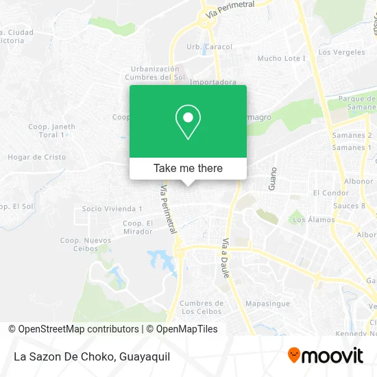 La Sazon De Choko map