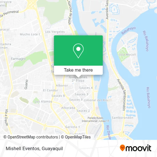 Mishell Eventos map