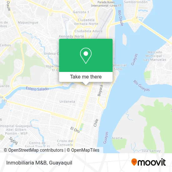 Inmobiliaria M&B map