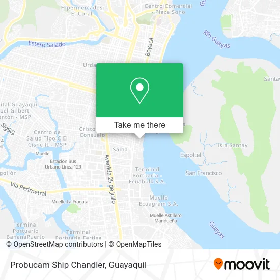 Probucam Ship Chandler map