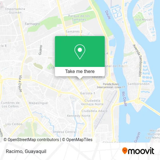 Racimo map