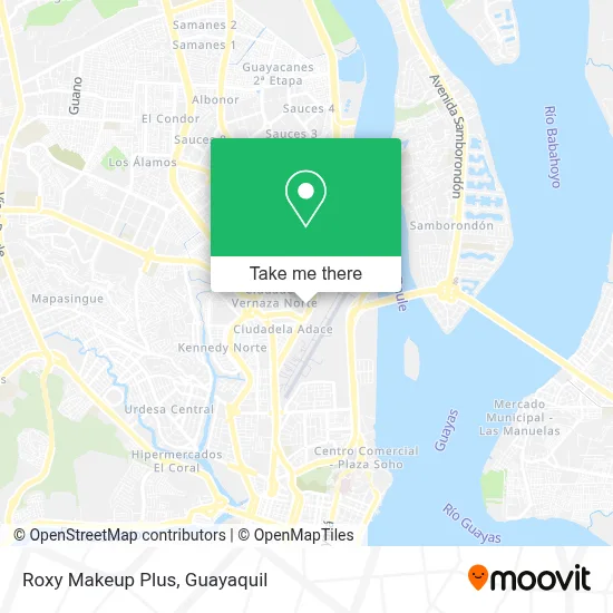 Roxy Makeup Plus map