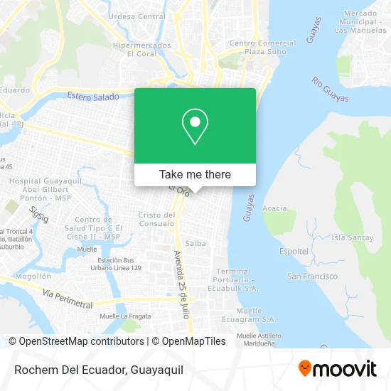 Rochem Del Ecuador map