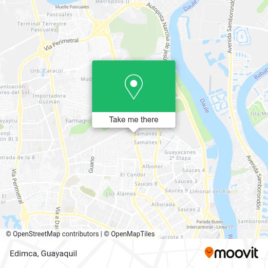 Edimca map