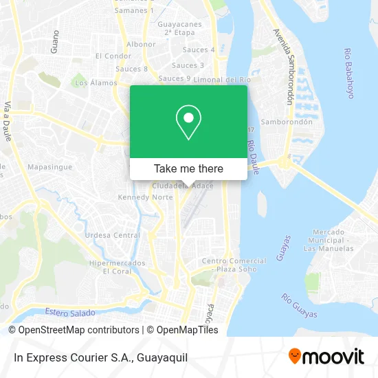 In Express Courier S.A. map