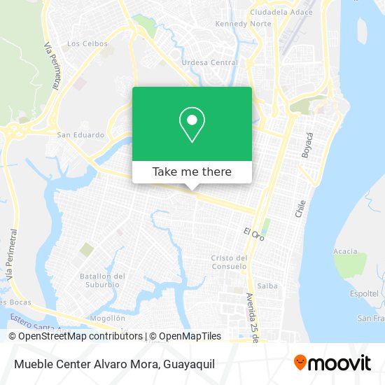 Mueble Center Alvaro Mora map