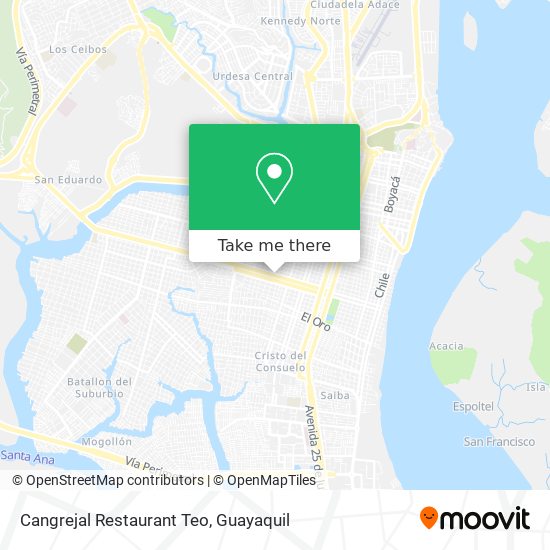 Cangrejal Restaurant Teo map
